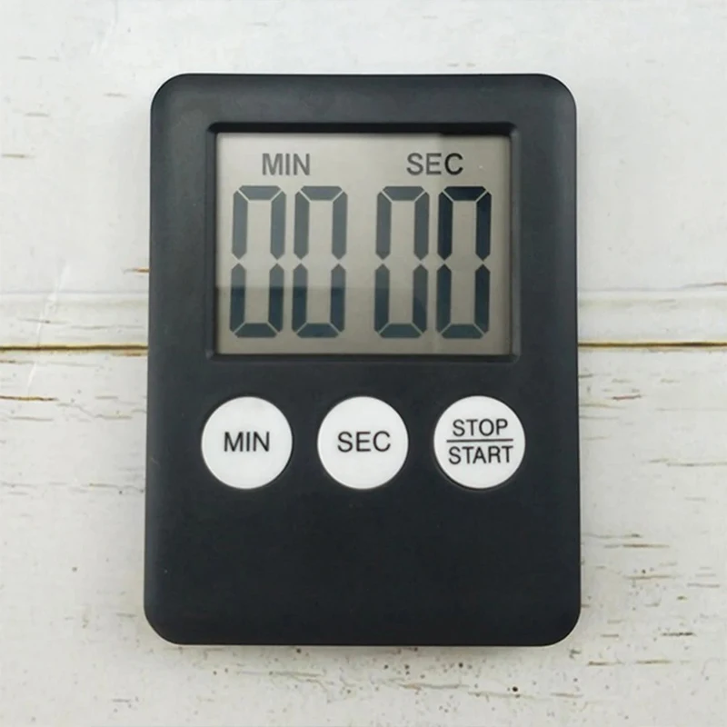 Multi-Function Electronic Timer Stopwatch LCD Display Mini for Sports Exercise Baking Cooking Digital Electronic Kitchen Timer