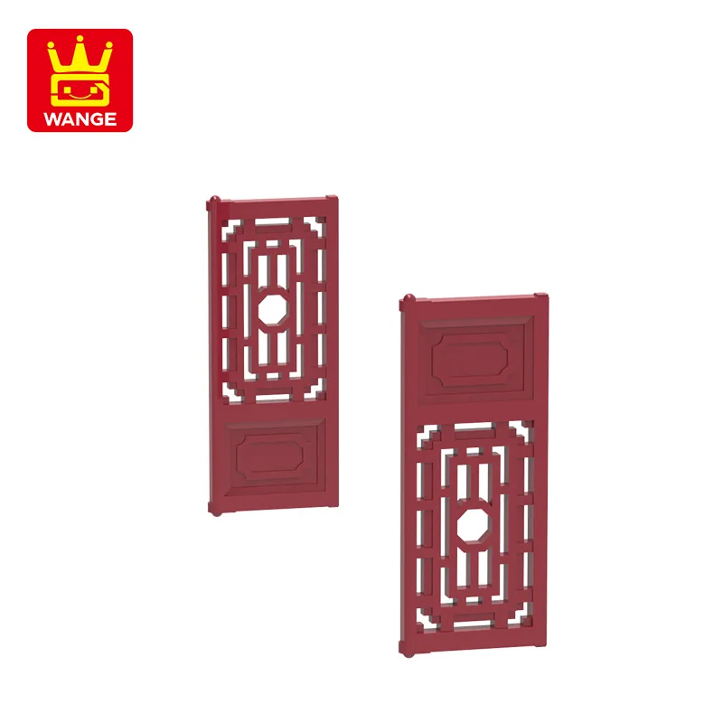 20Pcs/lot 60623W Chinese Door Window Block Moc Color Accessories Compatible with Brick DIY Children\'s Toy Assembly Parts