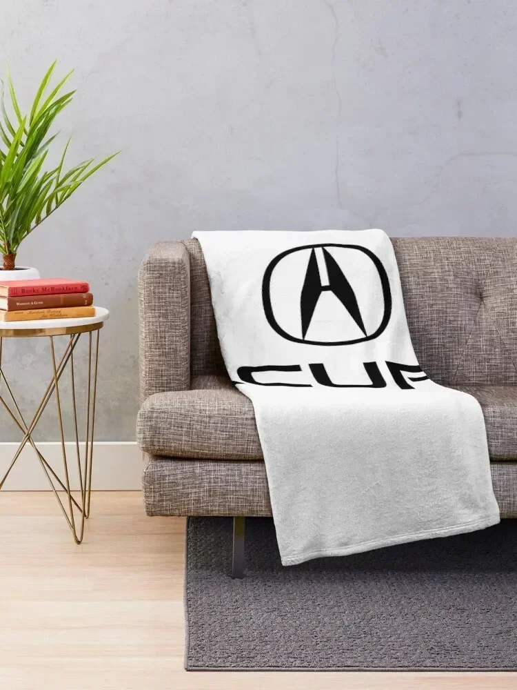 Acura-Logo-Black Throw Blanket Blankets For Sofas Luxury Throw Blankets