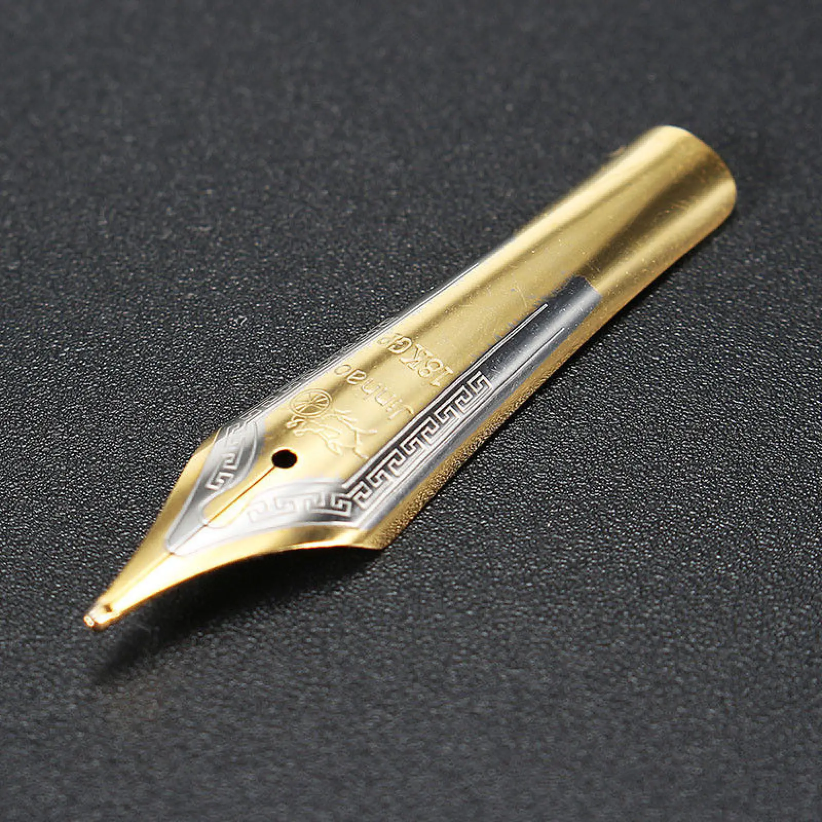 

5 шт./компл. наконечники для перьевых ручек 0,5 мм, средний тонкий наконечник с иридиевым наконечником, золотые детали ручек, офисные школьные письменные принадлежности