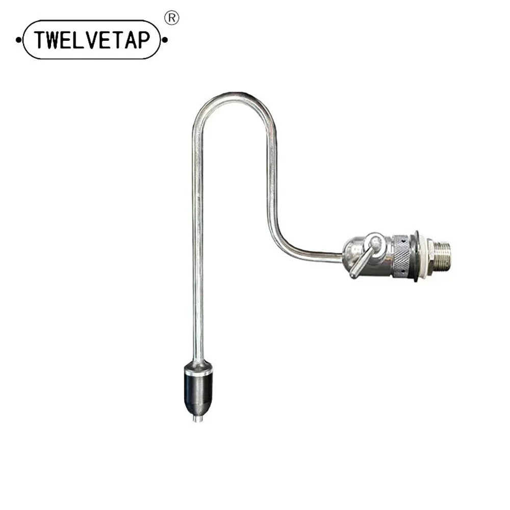 TWELVETAP-Adjustable 304 Stainless Steel Beer Befoamer Beer Dispenser Device at the Bottom of the Cup Club Homebrew Craft Tap