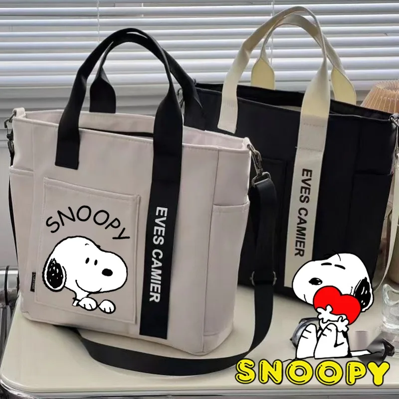 Snoopy Women Y2k Bag Fashion Hobos Handbags Shoulder Underarm Bags Casual Work Commuting Carrying Tote Kawaii Student Kids Gift