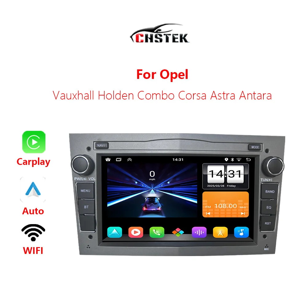 

CHSTEK Car Radio Carplay For Opel Vauxhall Vectra Astra Antara Corsa Combo C Signum Vivaro Navigation Bluetooth WIFI Android 11