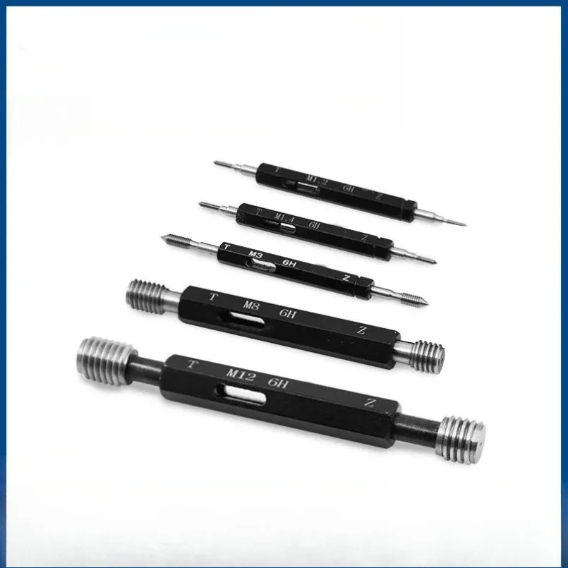 1PC 6H Metric Thread Feeler Gauge M0.8 to M24 Aperture Gauge Go No Go Gauge for Moulds