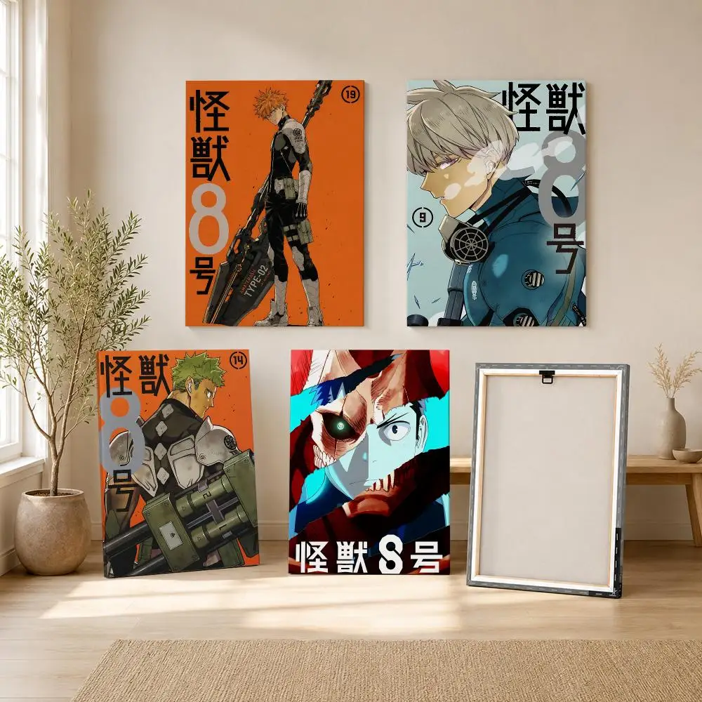 Best Sale Anime K-Kaiju-No.8 Painting Calligraphy Canvas Wall Art Living Room Bedroom Hallway ClearPrint Non-Fading&Gift