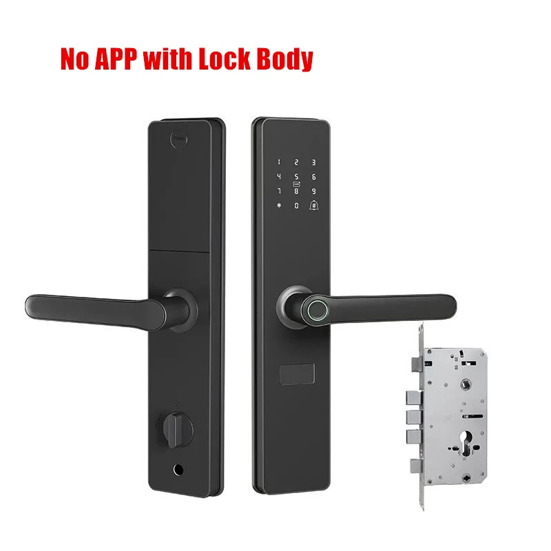 Anti Theft Smart Door Lock TTLock Bluetooth Wireless Digital Keypad Code Fingerprint Door Lock Aluminum Alloy Wood/Aluminum Door - view 5