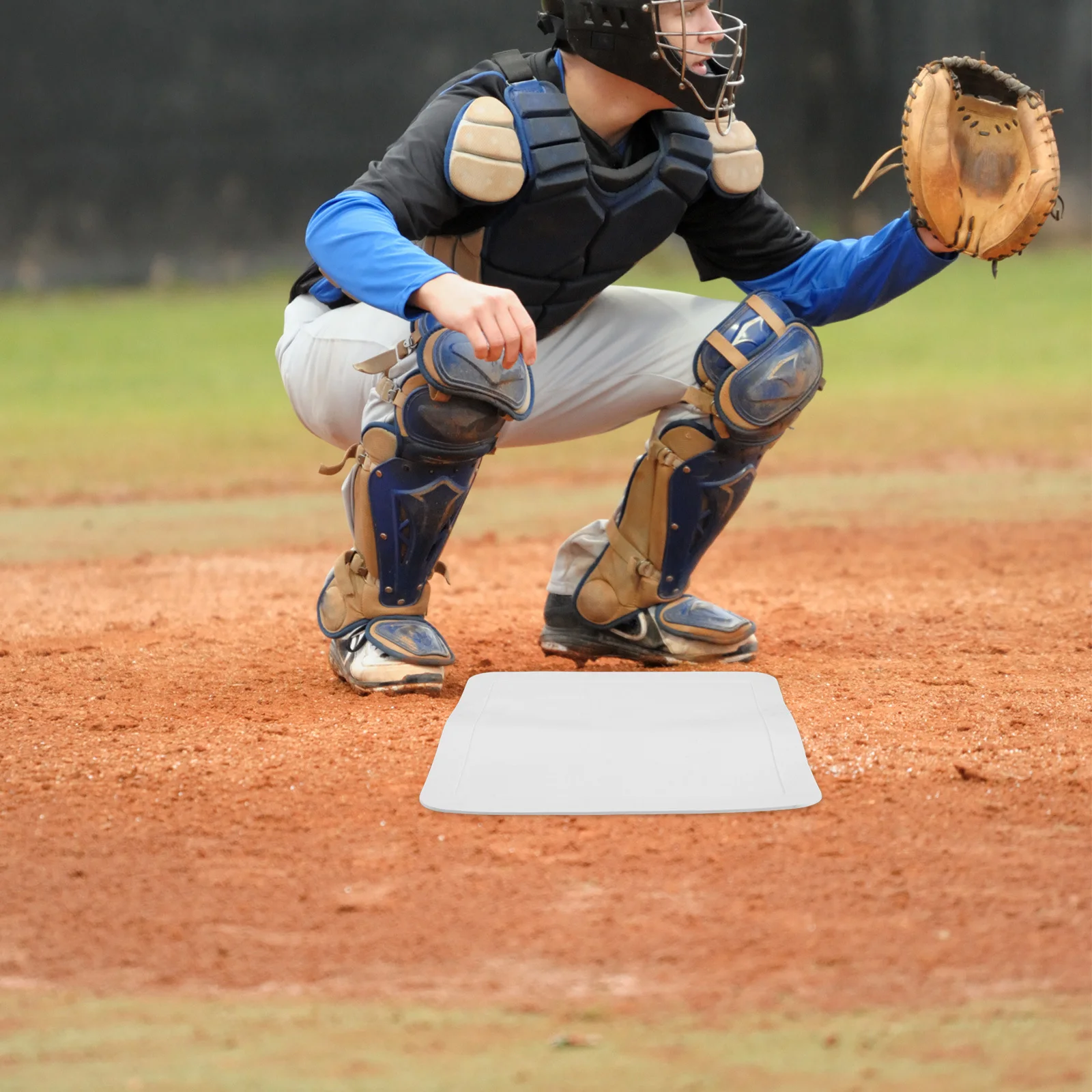 

Outdoor Baseball Field Markers Heavy Duty Practice Mats for Pitcher Training Base Plates Portable Ground Spot Signs Sport Yard