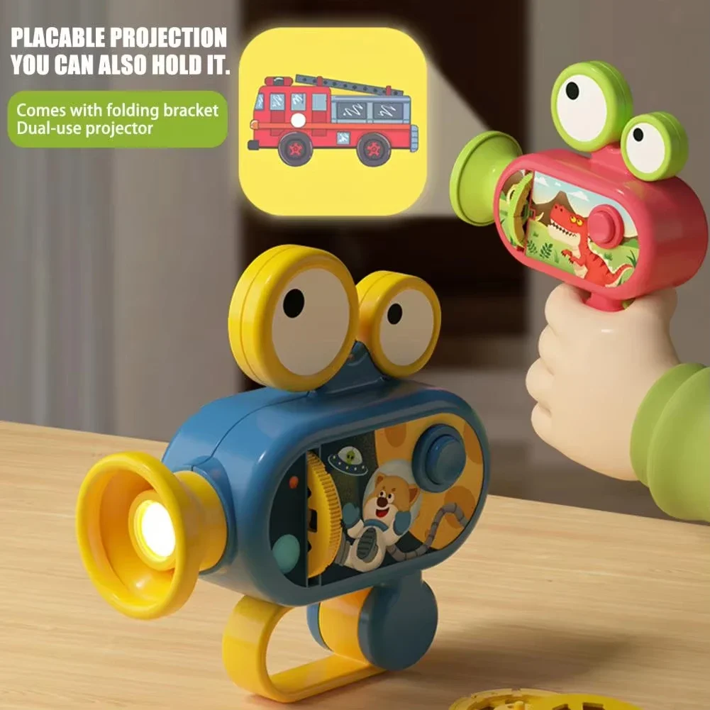 

Children's Projector Kids Electric Projected Torch Flashlight Bedtime Story Animal Cognition Educational Learning Toys Gifts