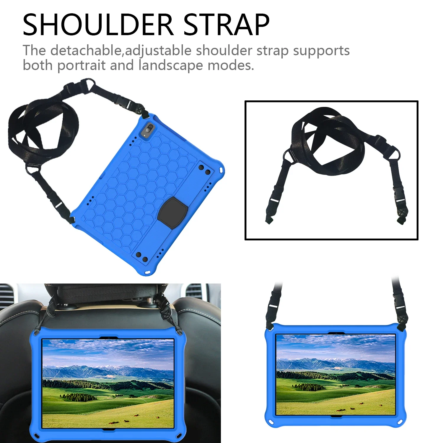 Para lenovo tab m10 x505 x605f x704 x304 caso à prova de choque completo seguro crianças com função suporte e alça de ombro para p10 x705 caso