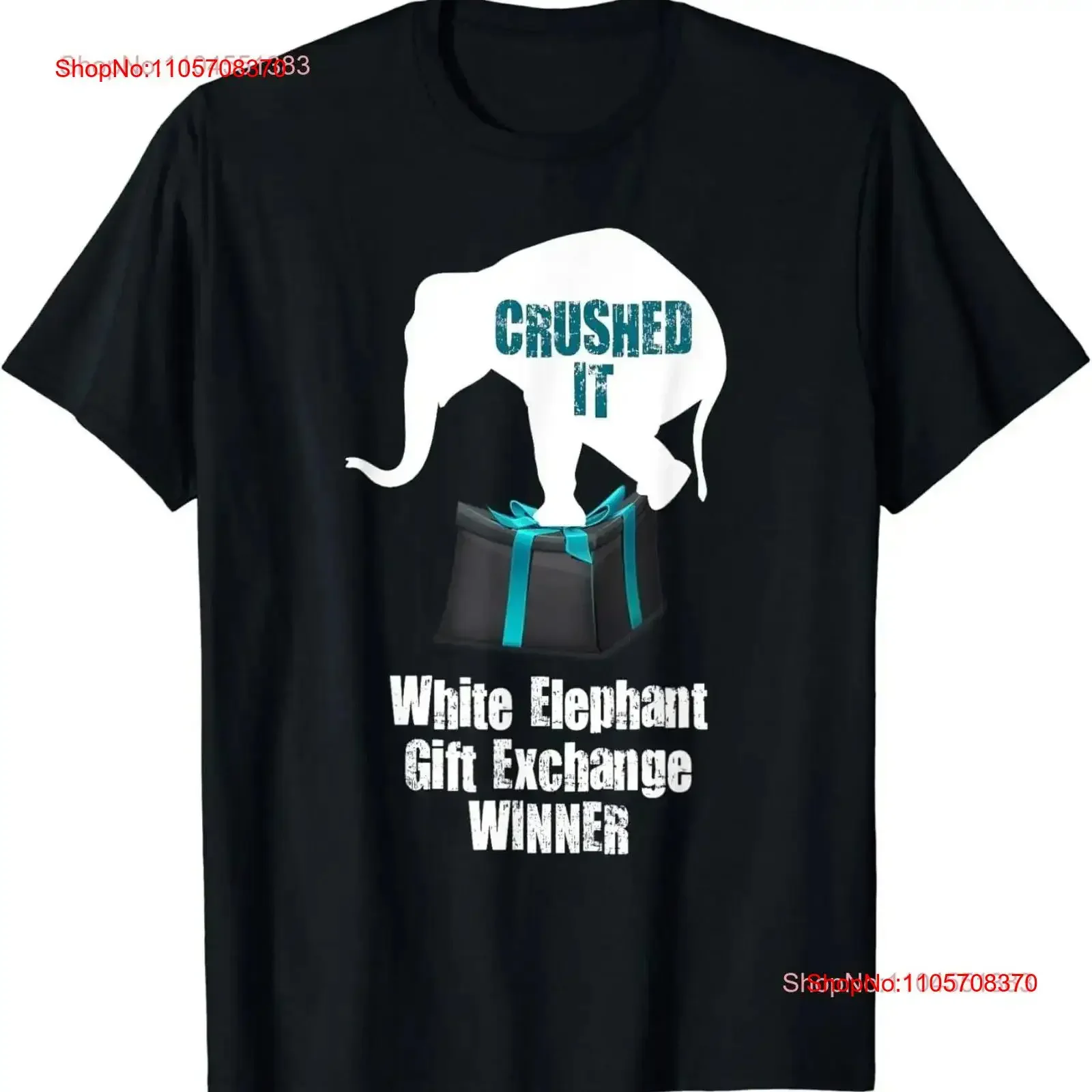 Crushed It White Elephant Exchange Funny Gag T Shirt Under 20 vintage Washed homme graphic Stretched Unisex