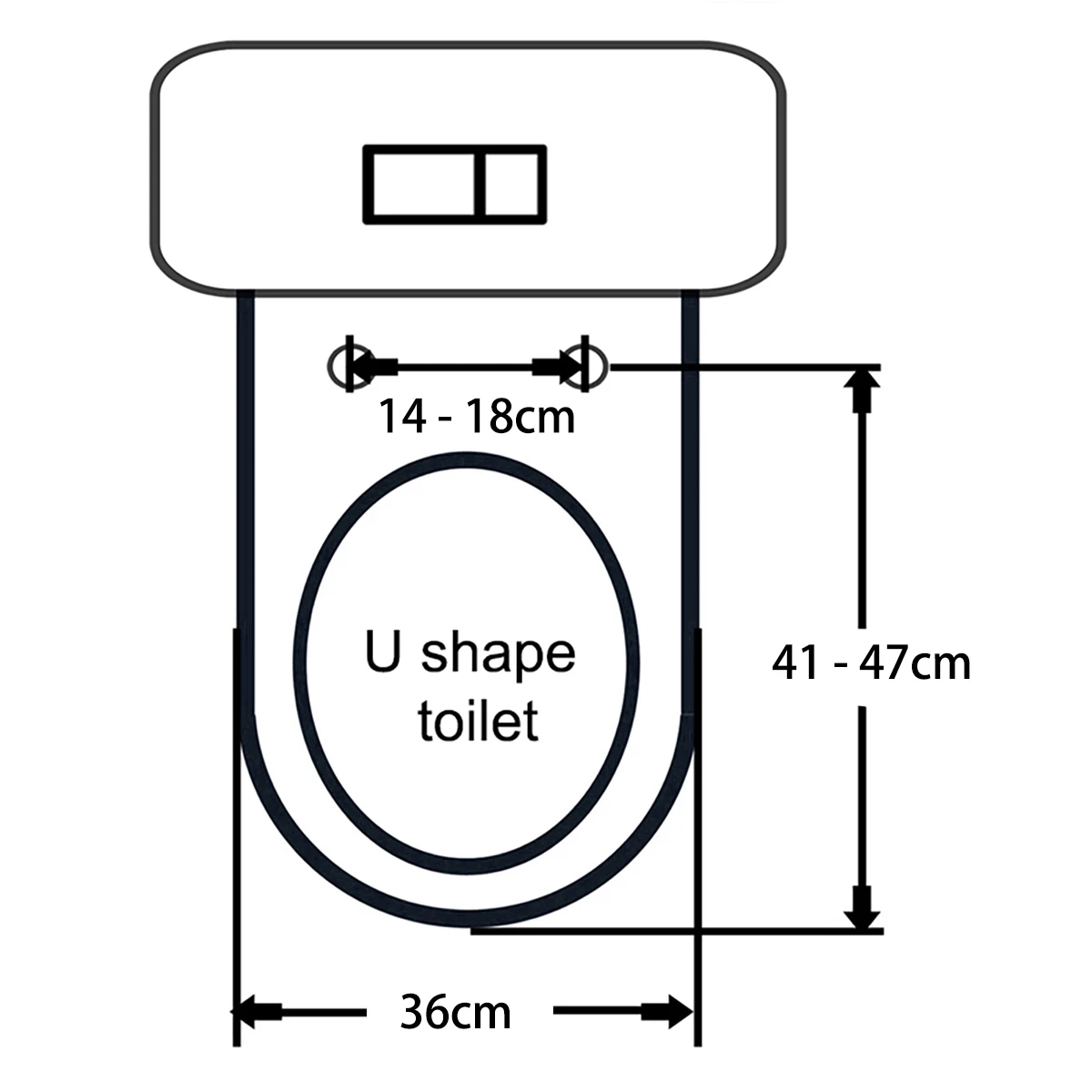 Universal U Shape Elongated Slow Close WC Toilet Seats Cover Bowl Lid Top Mounted Quick Release PP Board Soft Closure CF22063PP