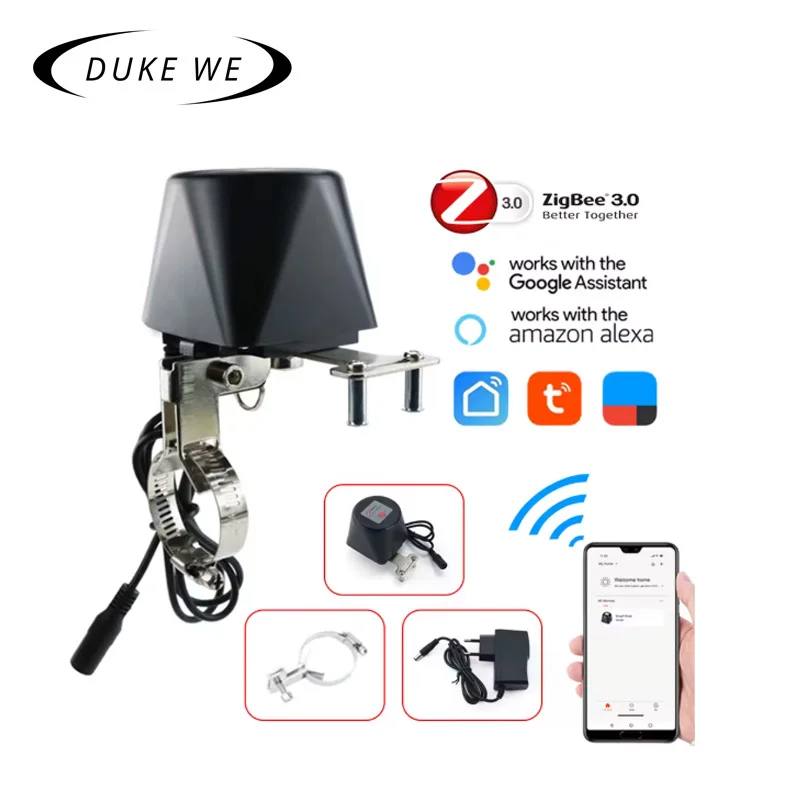 

Умный газовый клапан Tuya Zigbee, Wi-Fi, таймер отключения воды в саду, контроллер орошения с Alexa Google