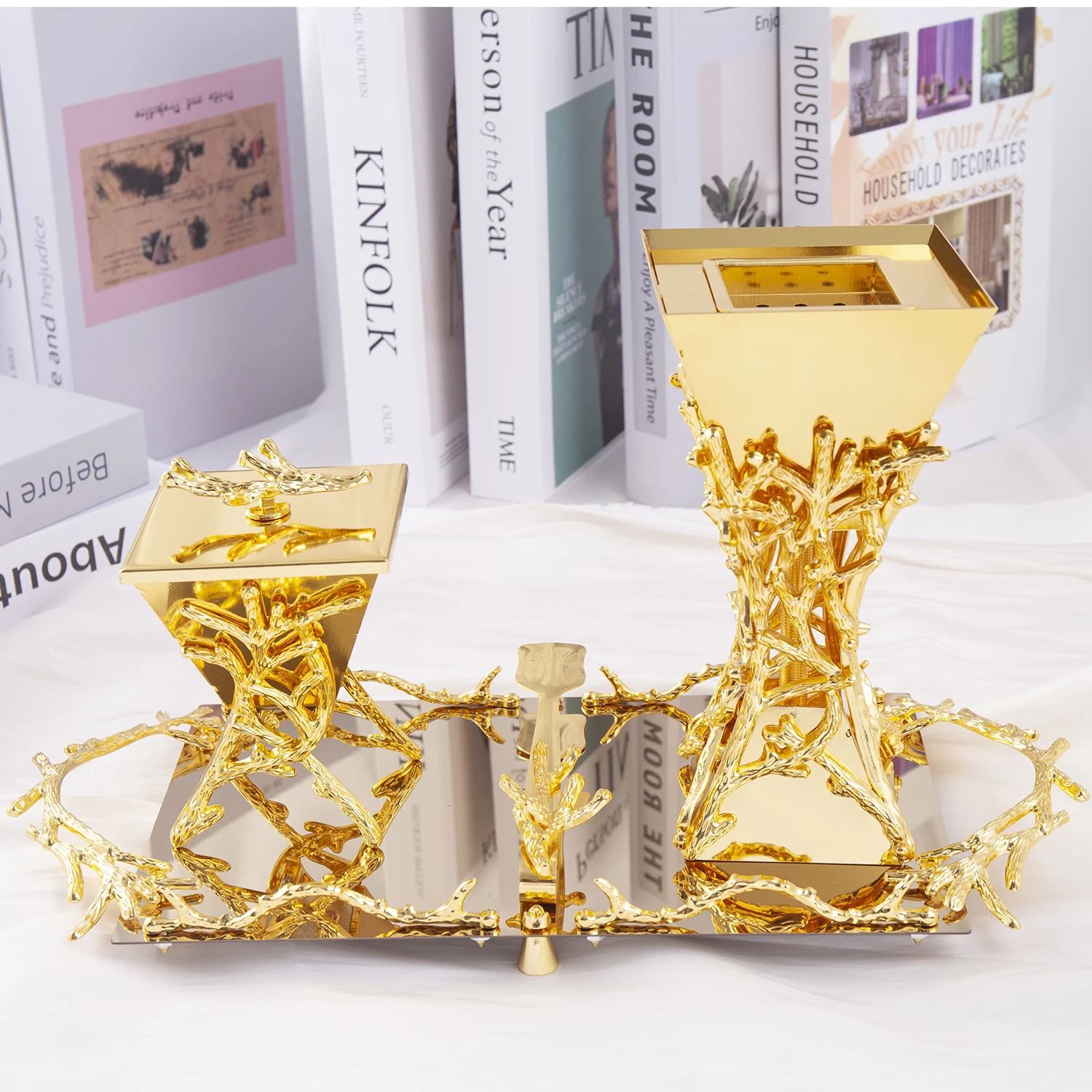 Gold Aromatherapy Incense Burner