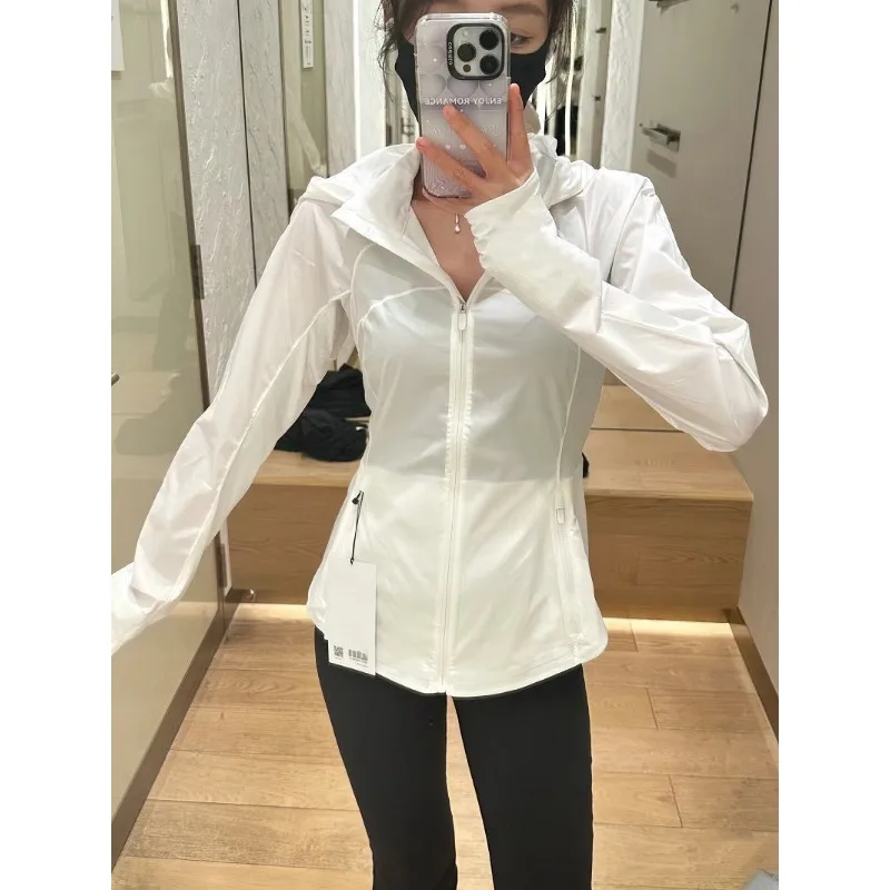 Slim Korean Style Thin Women's New Style Fashionable Outdoor Sunshade Hooded Sun Protection Clothing Jacket Trendy
