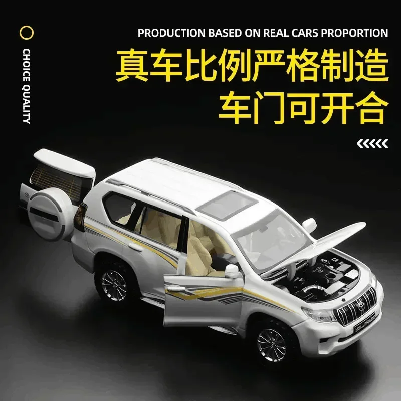 CCA1:24 Toyota Land Cruiser Prado High Simulation Diecast Car Metal Alloy Model Car Children\'s toys collection gifts