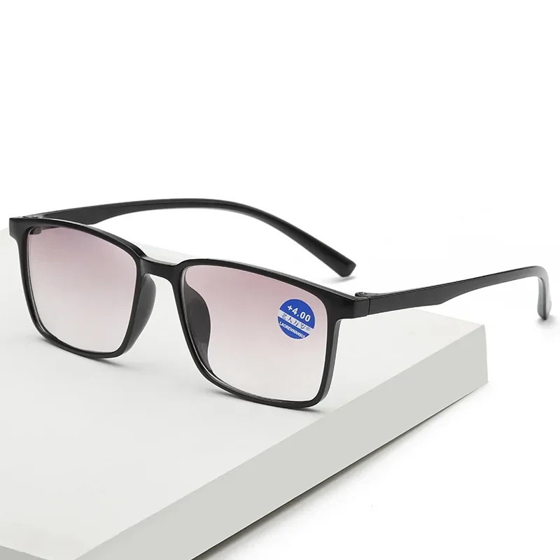 Unisex Lightweight Multifunctional Bifocal Reading Glasses Near Far Anti Blue Light Blocking Presbyopic Eyeglasses for Man Woman