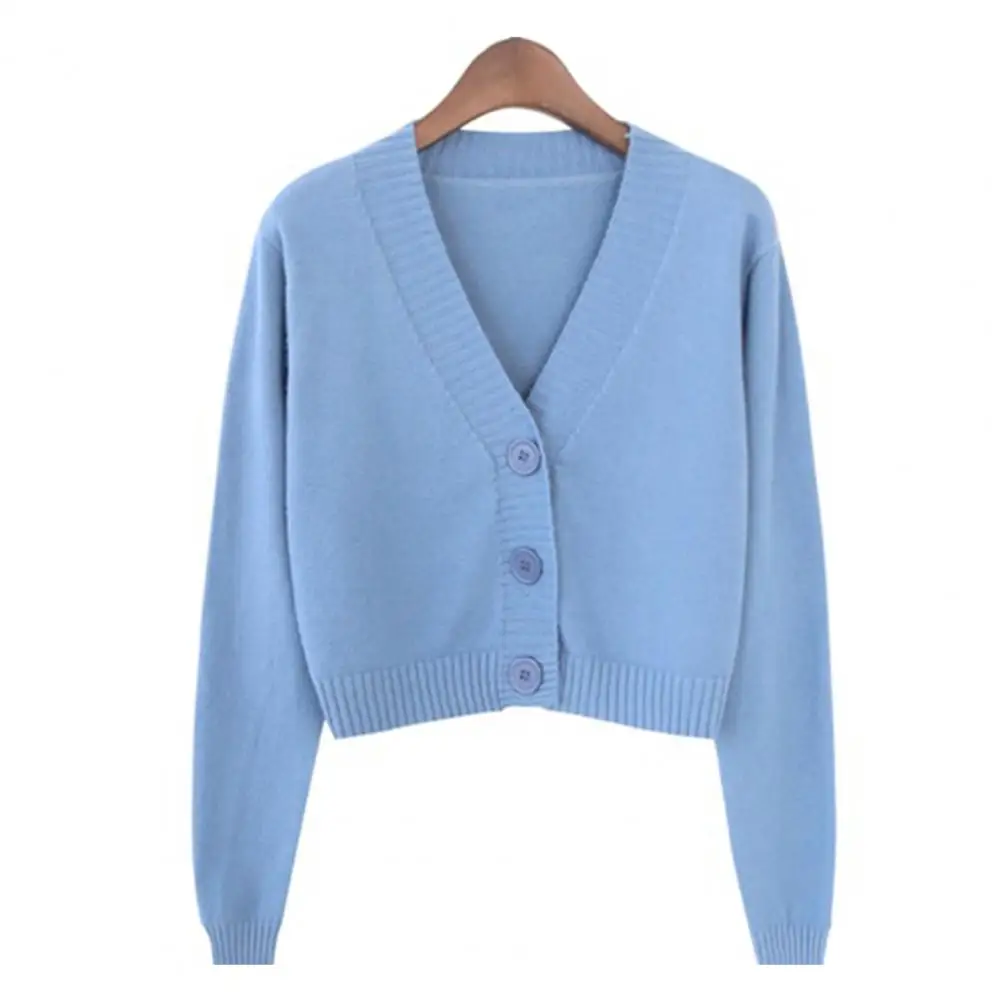 Short Style High-waisted Slim Plastic Sweater Women 2025 Spring New Single-breasted Knitted Cardigan Twist Small Jacket