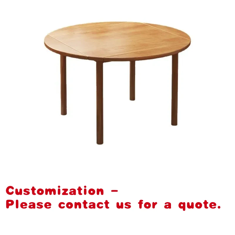 

Customize.Warehouse Assembled Modern Restaurant Dining Table Set Polished Surface Solid Leg Round Table