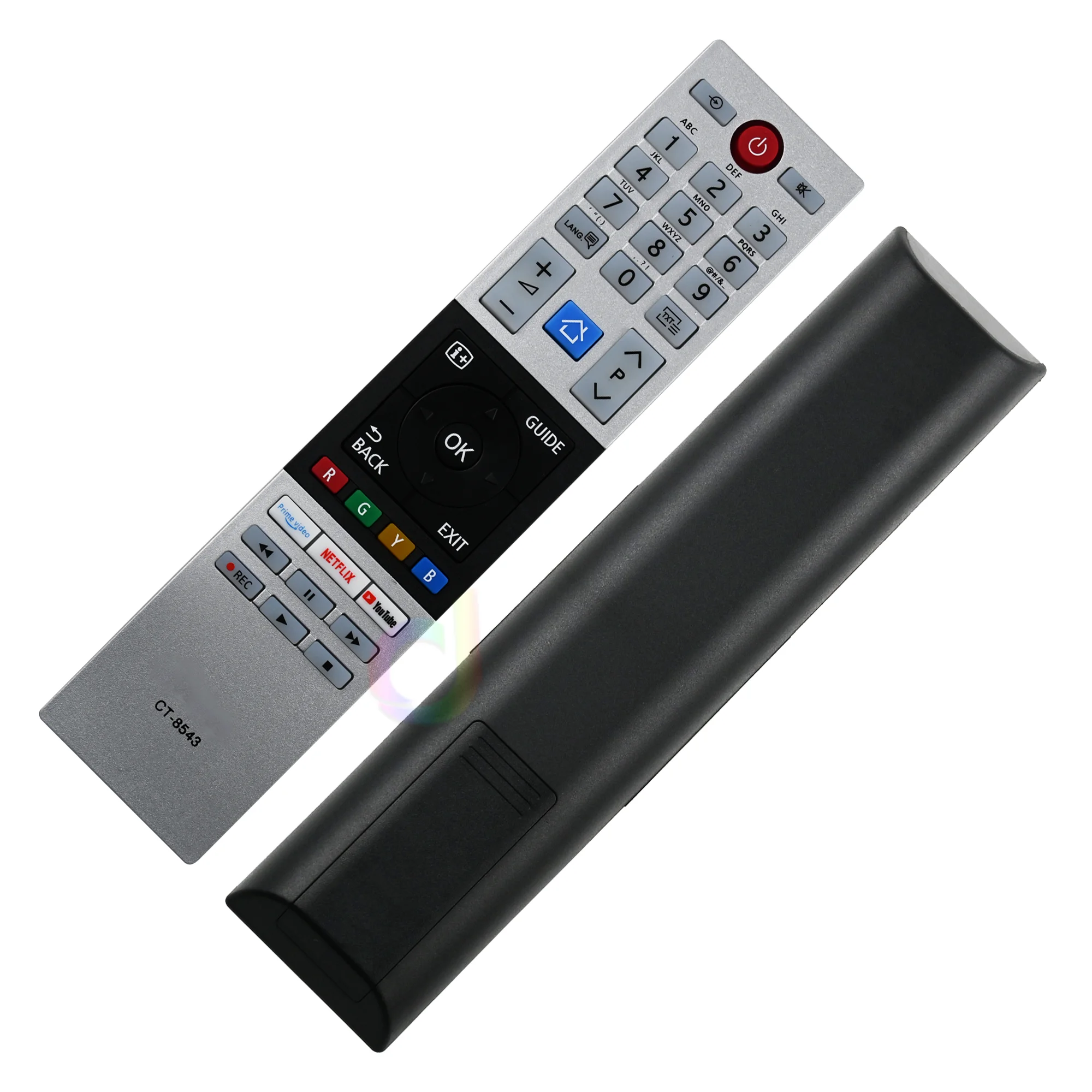 ريموت كنترول CT-8543 للتلفزيون توشيبا LED 40L2863DG 32L3963DA 32L3863DG 32W2863DG 49L2863DG 49T6863DA 55U6863DA 55V5863DG