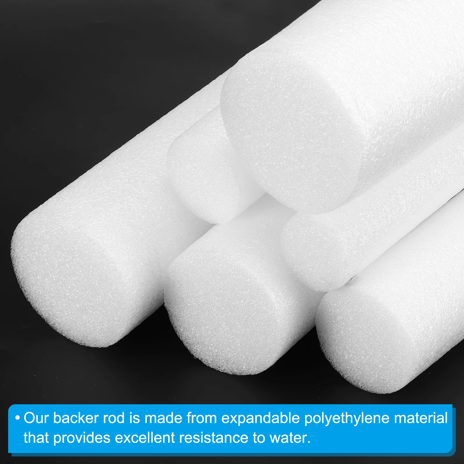 1Pcs 1-10m Backer Rod for Gaps and Joints Foam Rope Caulk Crack Joint Filler Roll Seal Weather Strip for Home Construction Car