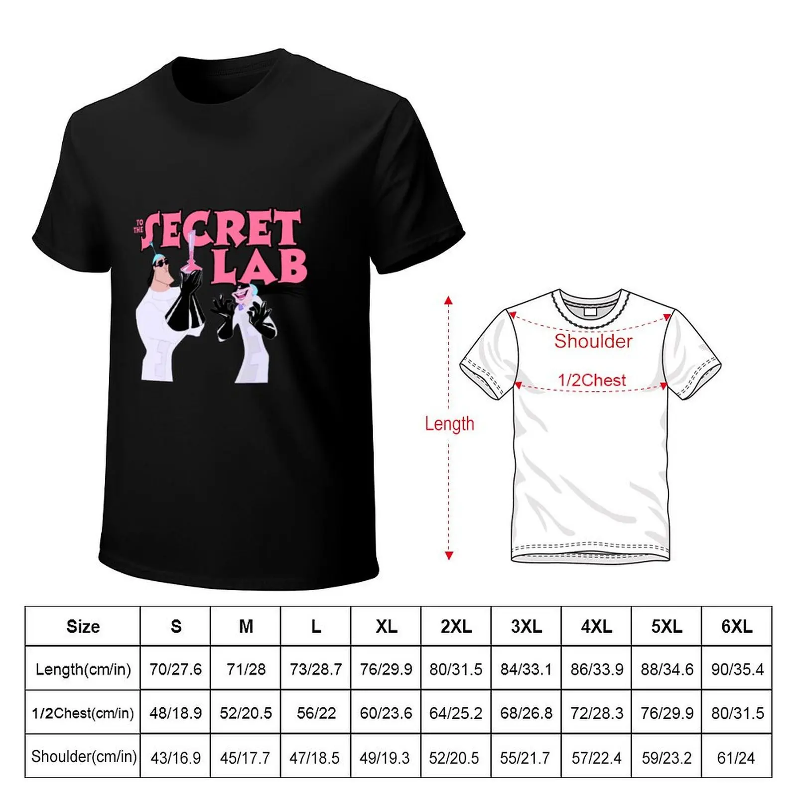 To the Secret Lab! Ft Yzma and Kronk T-Shirt Street Art Print Tee Shirt