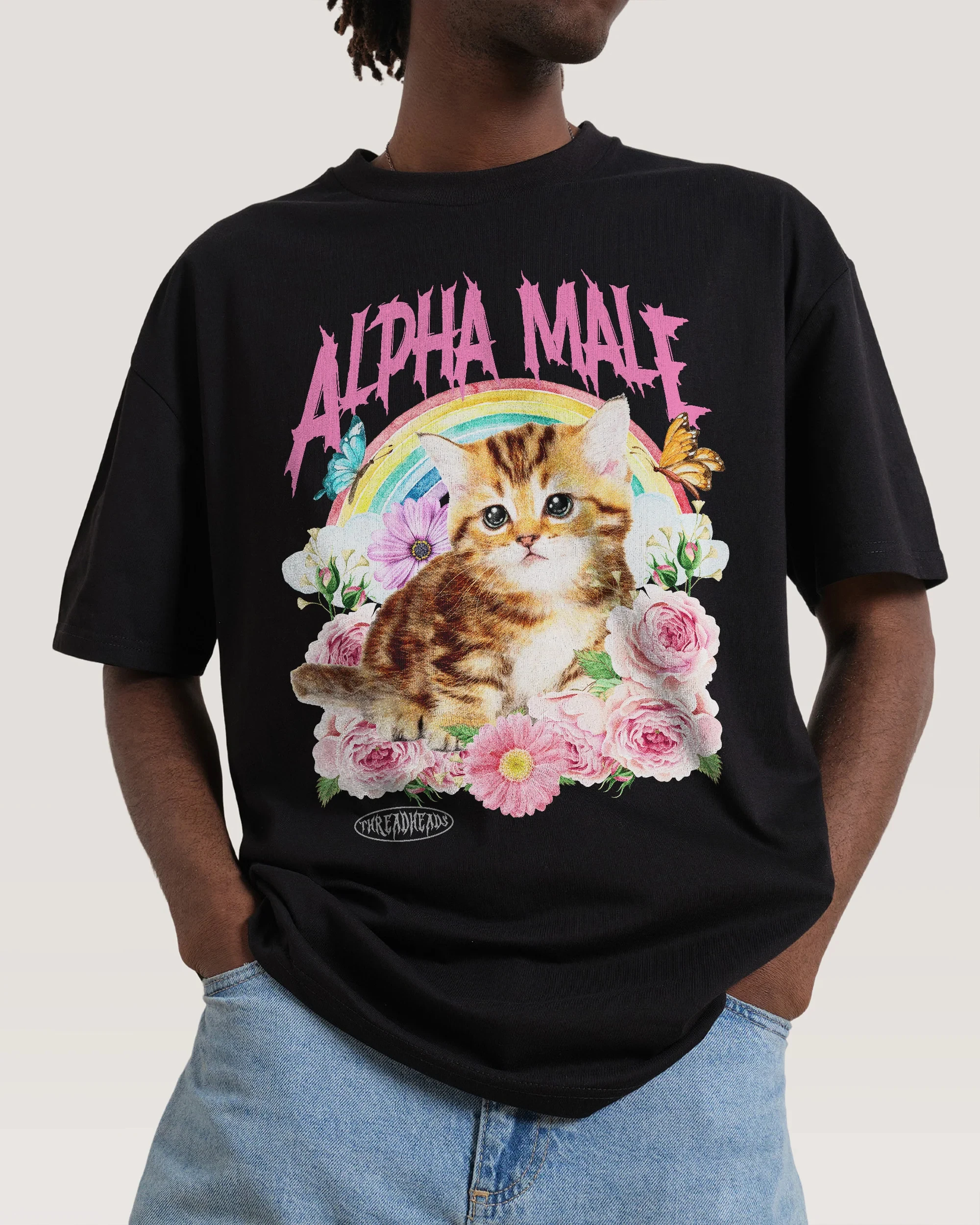 Alpha Male Fun Cute Cat Illust - Streetwear Brand Cat recension och pris
