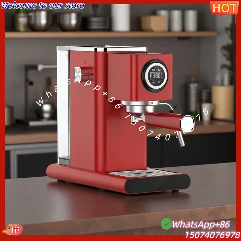2026New style High Pressure Electric Automatic Grind Coffee Maker Italian Espresso Machine with Milk Hotel & Household Use