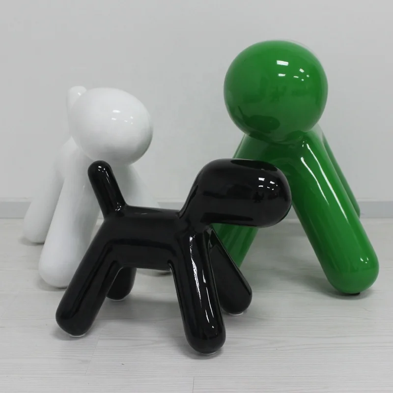 Hot-sale Popular Fiberglass Cute Puppy Tabouret & Chair For Home/Schools/Kindergartens/amusement Parks