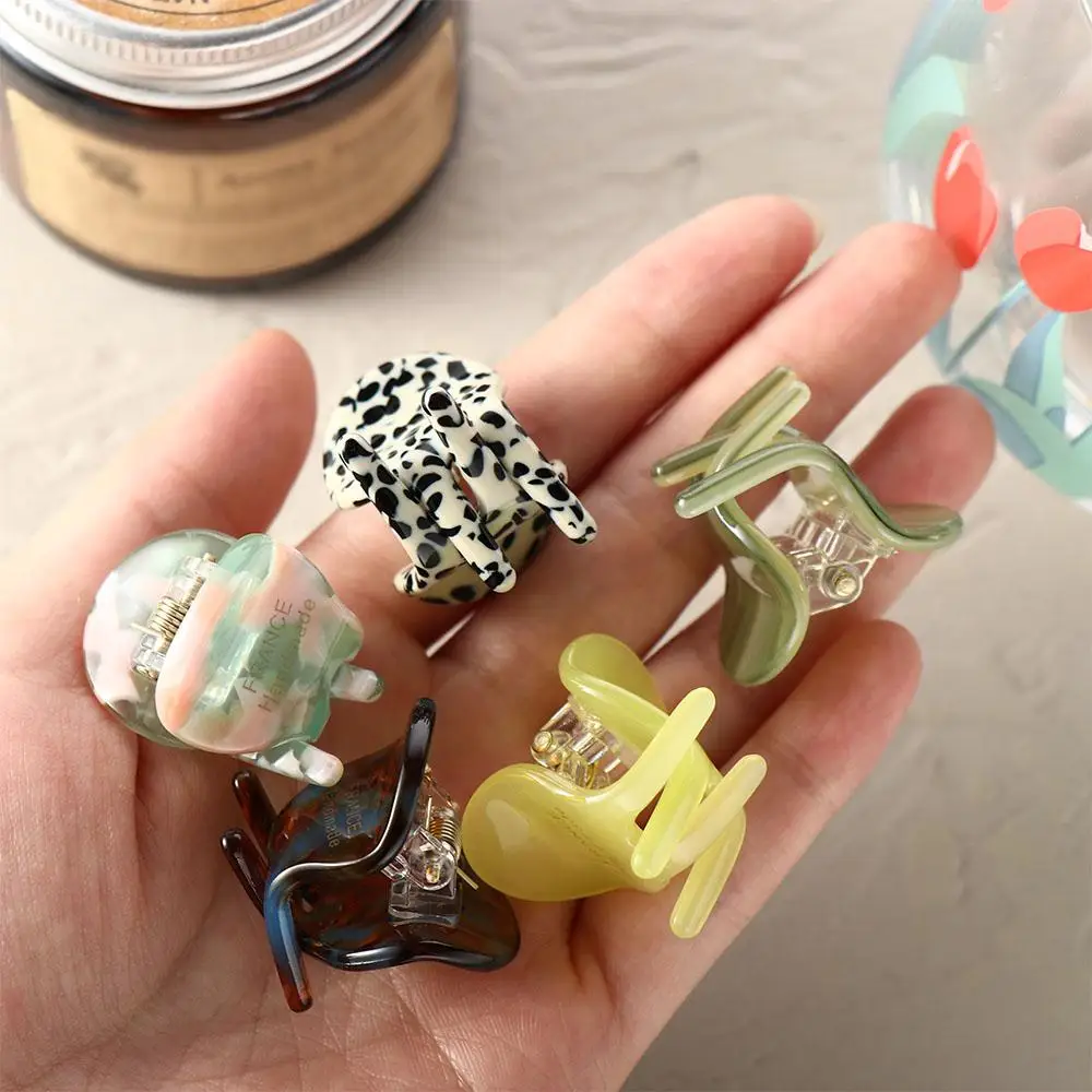 สาว Hairpins Party Mini Shark คลิปผู้ถือหางม้า Headdress คลิปผมเกาหลีผู้หญิง Hairgrips Acetate ผม Claw Letter