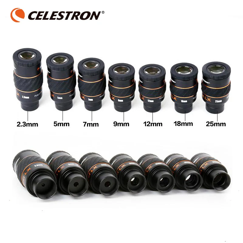 Celestron X-CEL Lx 2.3Mm 5Mm 7Mm 9Mm 12Mm 18Mm 25Mm Ocular 60 Degrees Astronomy Telescope Big Nebula Planetary Ocular