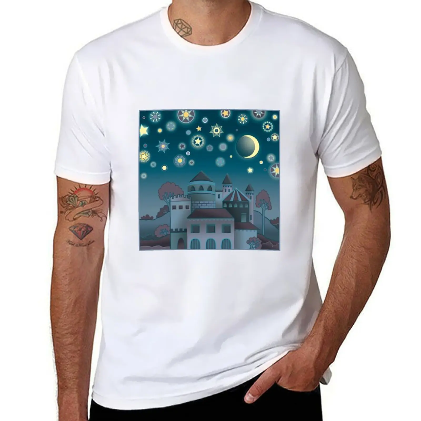 

Arabian stars T-Shirt man t shirt cotton funny t shirts dark humor T-Shirt