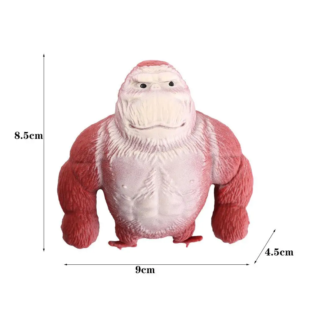 9cm matsch ige Anti stress Orang-Utan Zappeln Spielzeug elastischen Affen lustige Dekompression Gorilla Stress abbau Squeeze Spielzeug für erwachsene Kinder