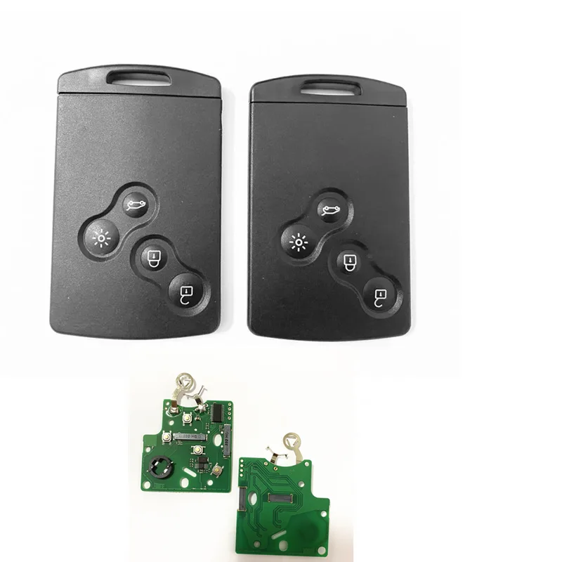 5PCS/LOT 4 Button Remote Key Card 433MHz ID46-PCF7952 Keyless Entry for Renault Megane 3 Laguna 3 Scenic