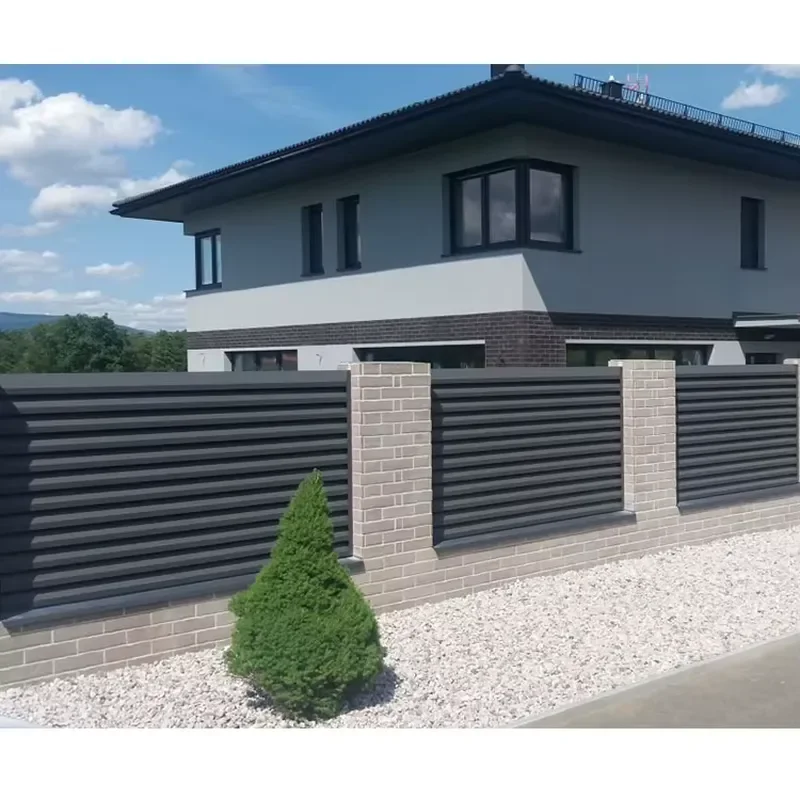 Aluminum Privacy Fence Privacy and Security Modern Residential Aluminum Louver Fence
