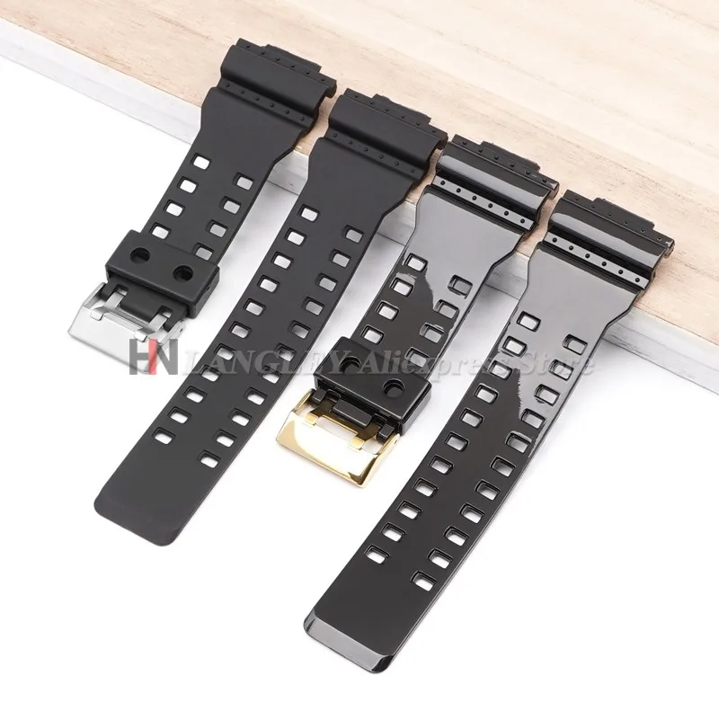 Strap for Casio for G-Shock GA-100/110/120/140/200/400/700 800 GD-100/110/120 G-8900 Replacement Silicone Resin Watch Bands 16mm - view 3