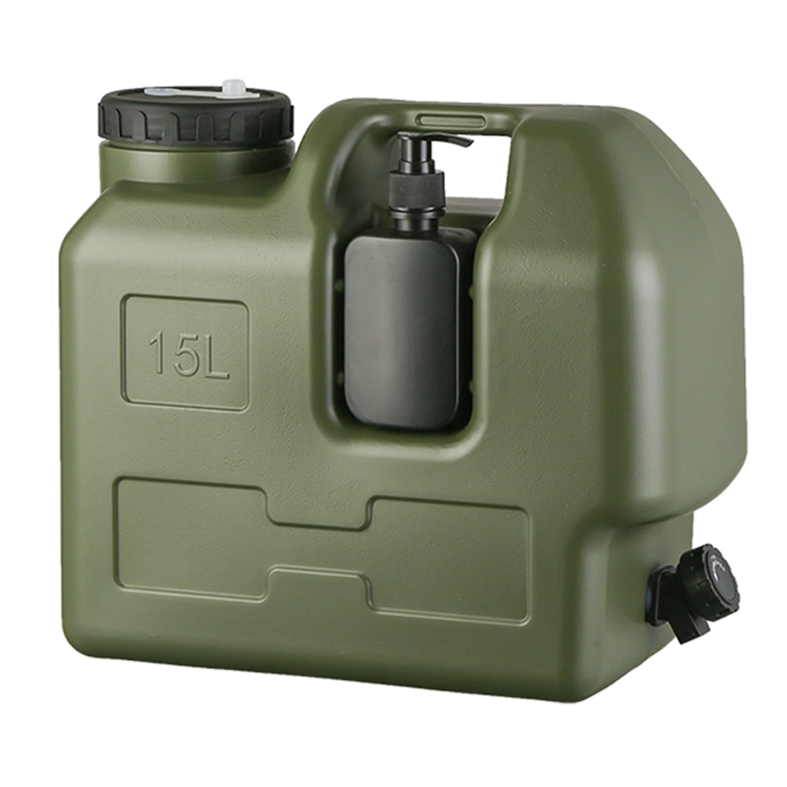 15/30L Tragbarer Camping-Wasserkrug mit Zapfhahn und Seifenspender, BPA-freier Wassertank für Outdoor-Camping und Auto – Detail 12