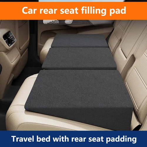 Almohadilla niveladora para asiento de coche, cojín para asiento de coche de espuma viscoelástica, alivio de la fatiga, almohadilla para aumentar la altura, aplanar los asientos traseros del coche