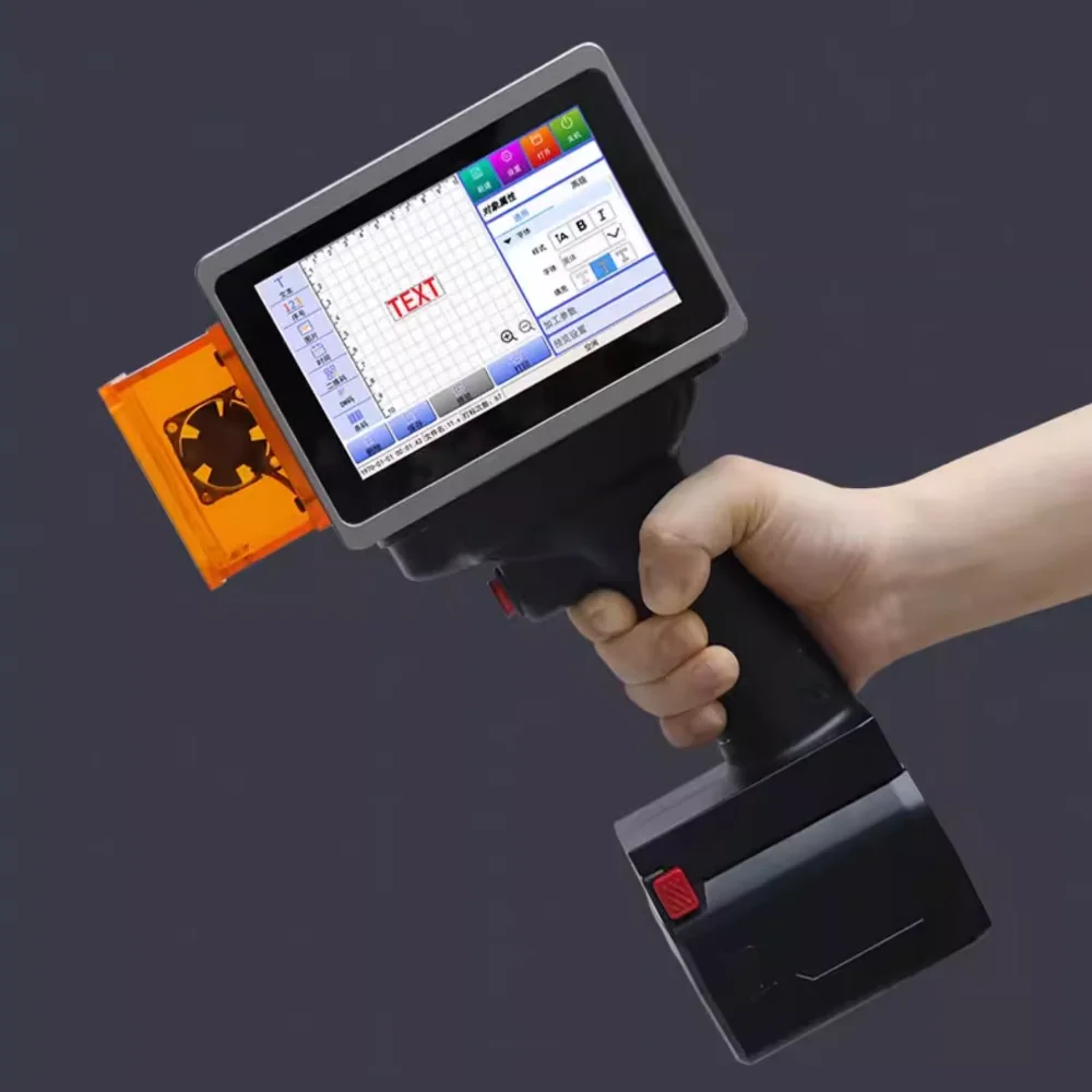 Lithium battery touch screen Laser marking machine Production date barcode QR code logo image laser printer engraving machine