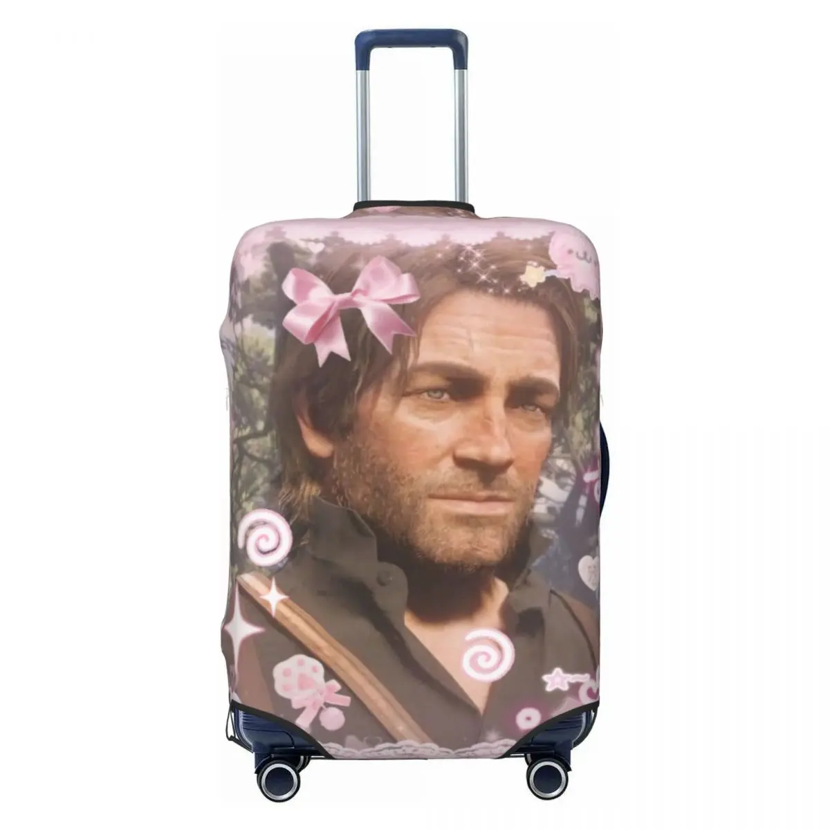 Arthur Morgan Sparkle Floral Gentleman Suitcase Cover Flight Fun Luggage Supplies Business Protector