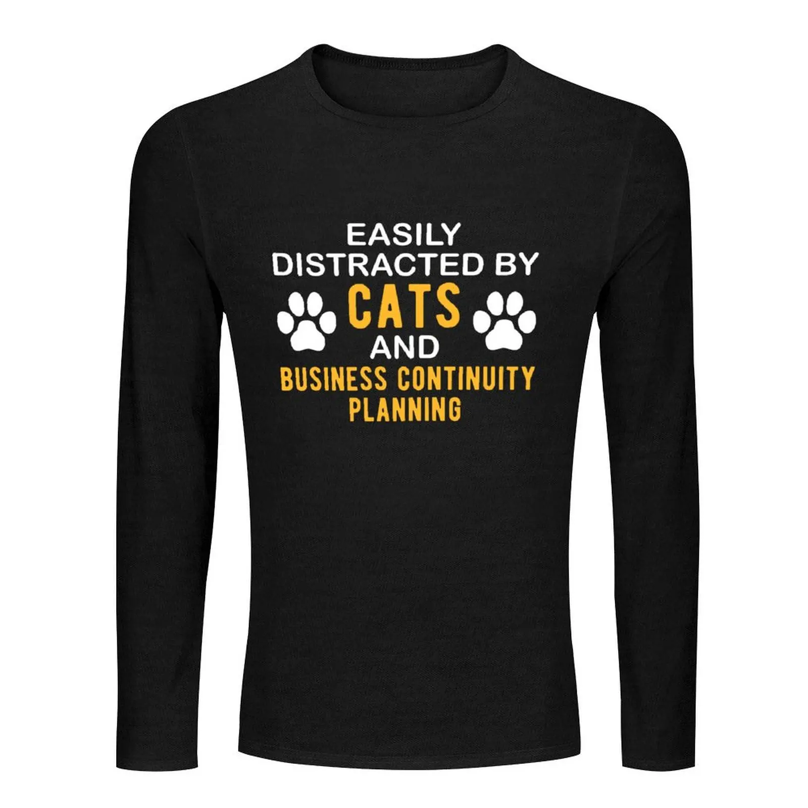 Business Continuity Planner Cat Lover Long T-Shirt plain t-shirt Men's t-shirt