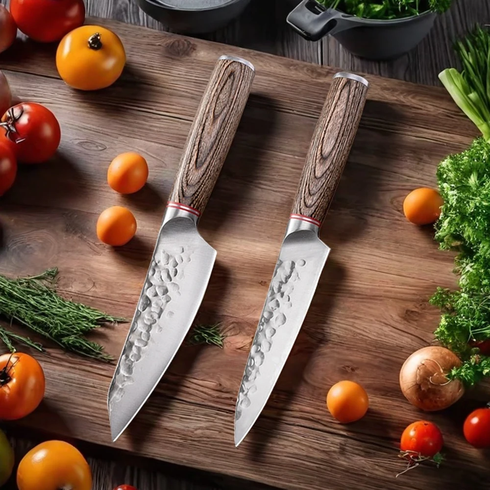 

5inch Kitchen Knife Hand Forged Meat Cleaver Knife Stainless Steel Fruit Knife Boning Knife Kitchen Tools Cookware