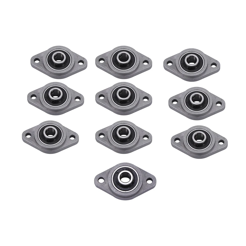 10 Pcs KFL08 8Mm Diameter Zinc Alloy Bearing Housing FL08 K08 Pillow Block Bearing