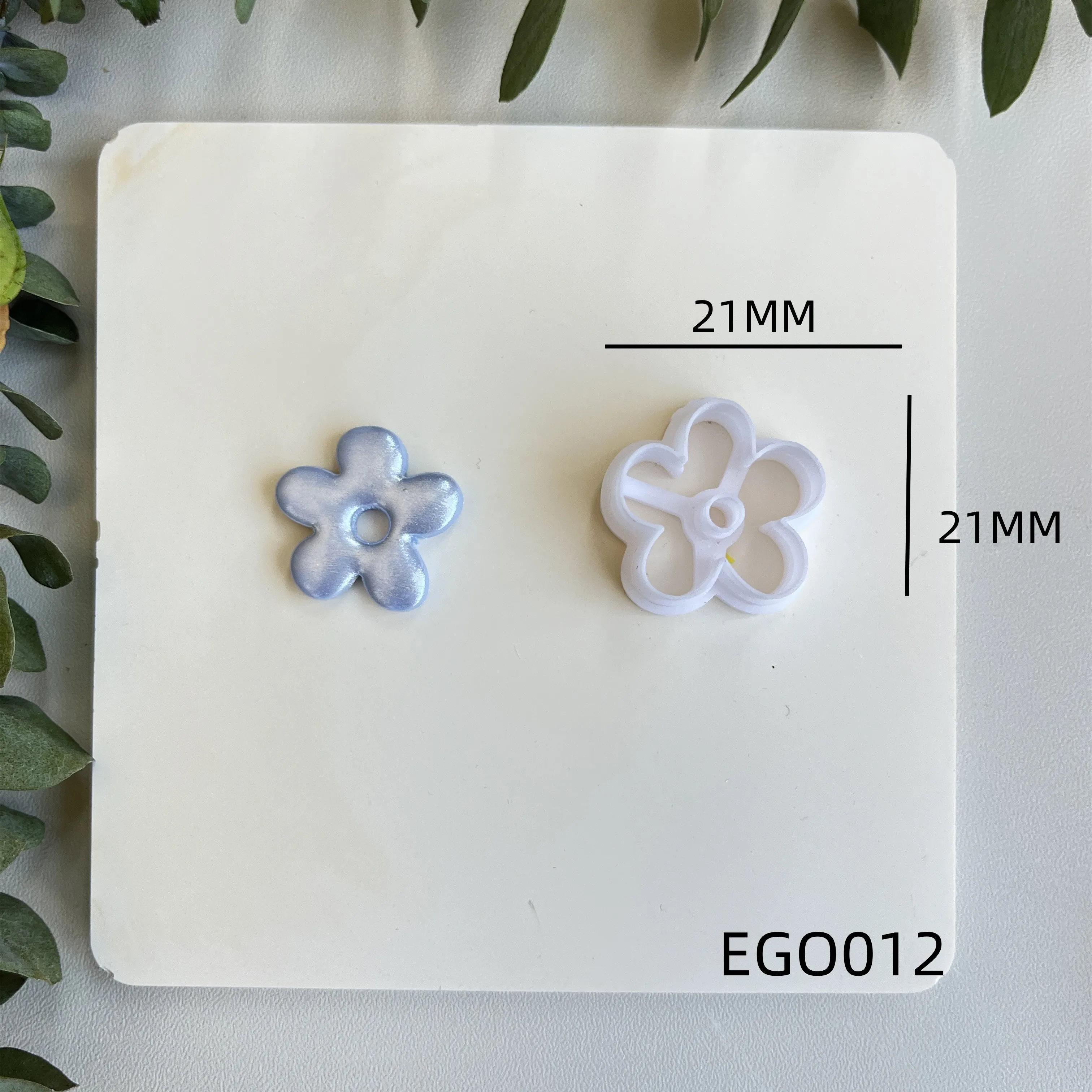 Weiche Keramik-Polymer-Ton-Schneidemaschine, romantische Blumenform, Schneidform, DIY handgefertigte Ohrringe, Schmuck, Anhänger, Herstellungswerkzeug – Detail 13
