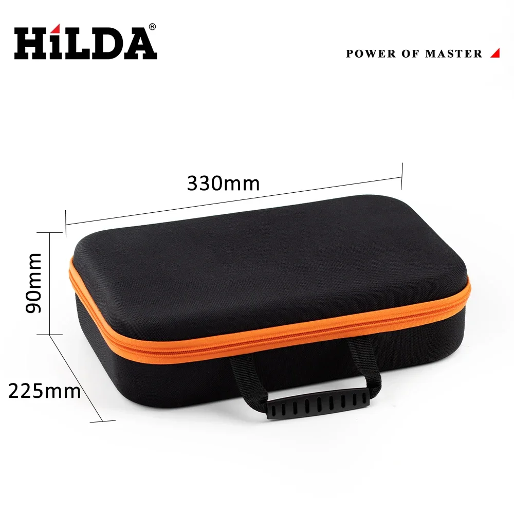 HILDA Large Capacity Tools Bag Tools Waterproof Tool Bags Electrician Hardware Tools Bag Black and Orange Multifunctional Toolki