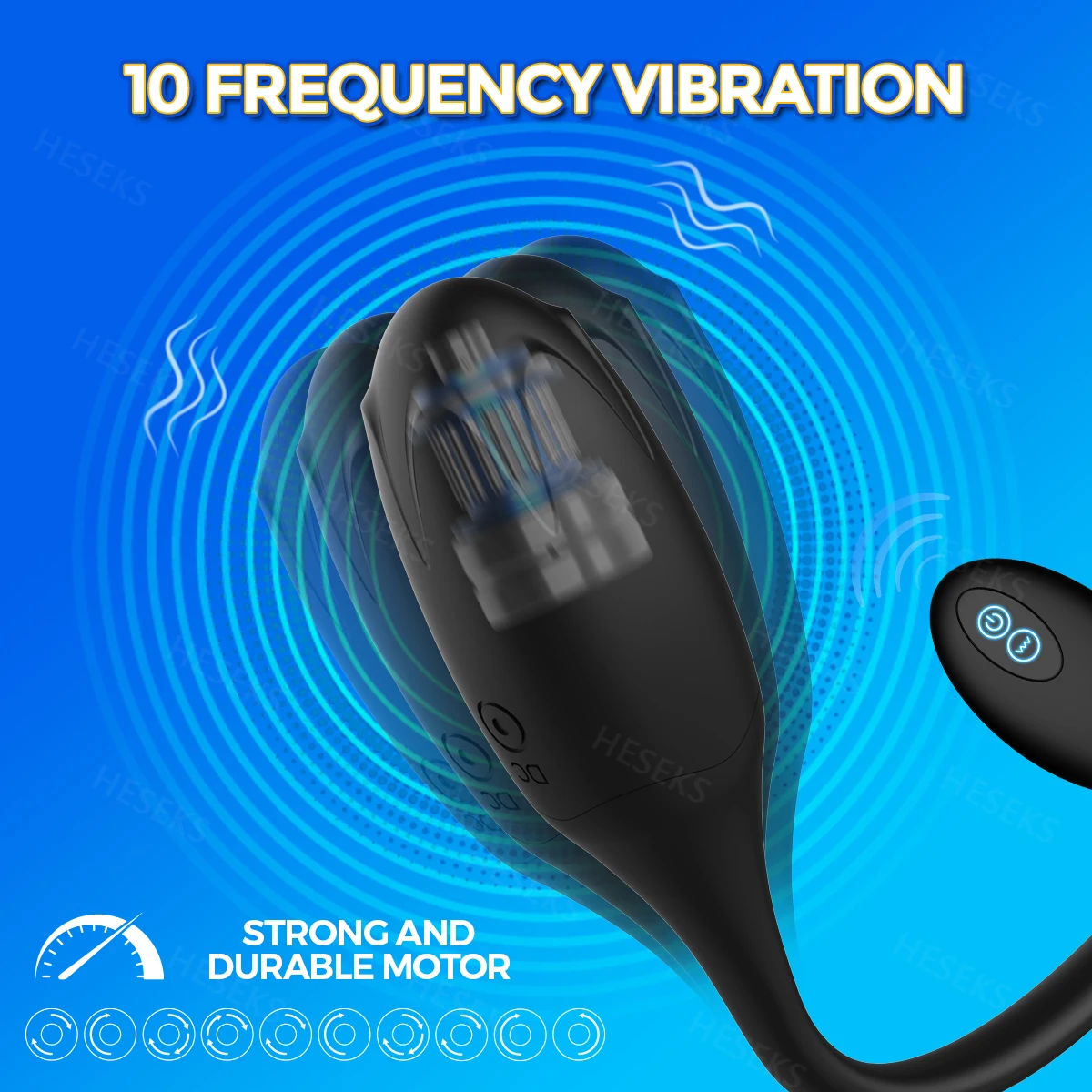 HESEKS Prostate Massager With Cockring Vibrating Butt Plug Anal Vibrator Remote Control Sex Toys for Men Ass Anal Dildo 18+