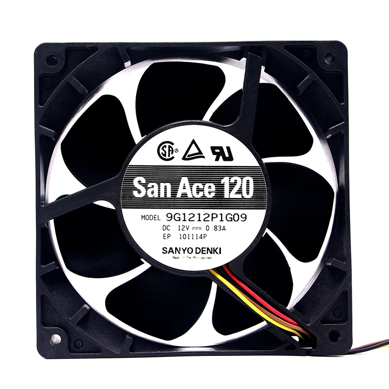 For SANYO 9G1212P1G04 San Ace 120 120mm 12cm 12038 120x120x38mm DC 12V 0.83A Case Cooling Fan