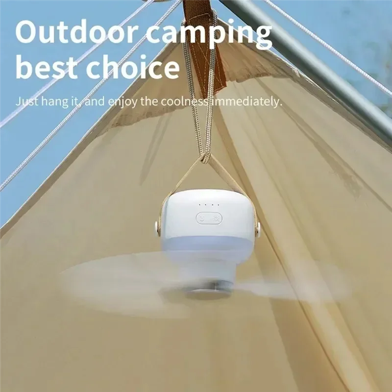 B92A Portable Fan Small Ceiling Fan Bedside Dormitory Electric Fan USB Charging Camping Outdoor Home Small Size Small Fan
