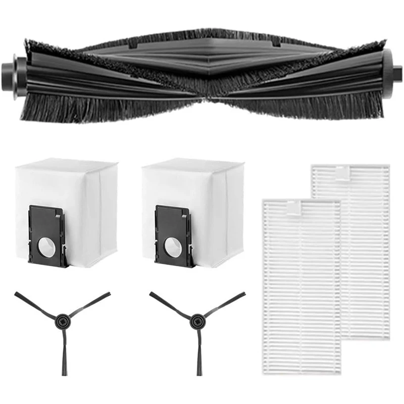 Peças de reposição de vácuo para robô aspirador de pó eureka j20, escova lateral principal, filtros hepa, sacos de pó