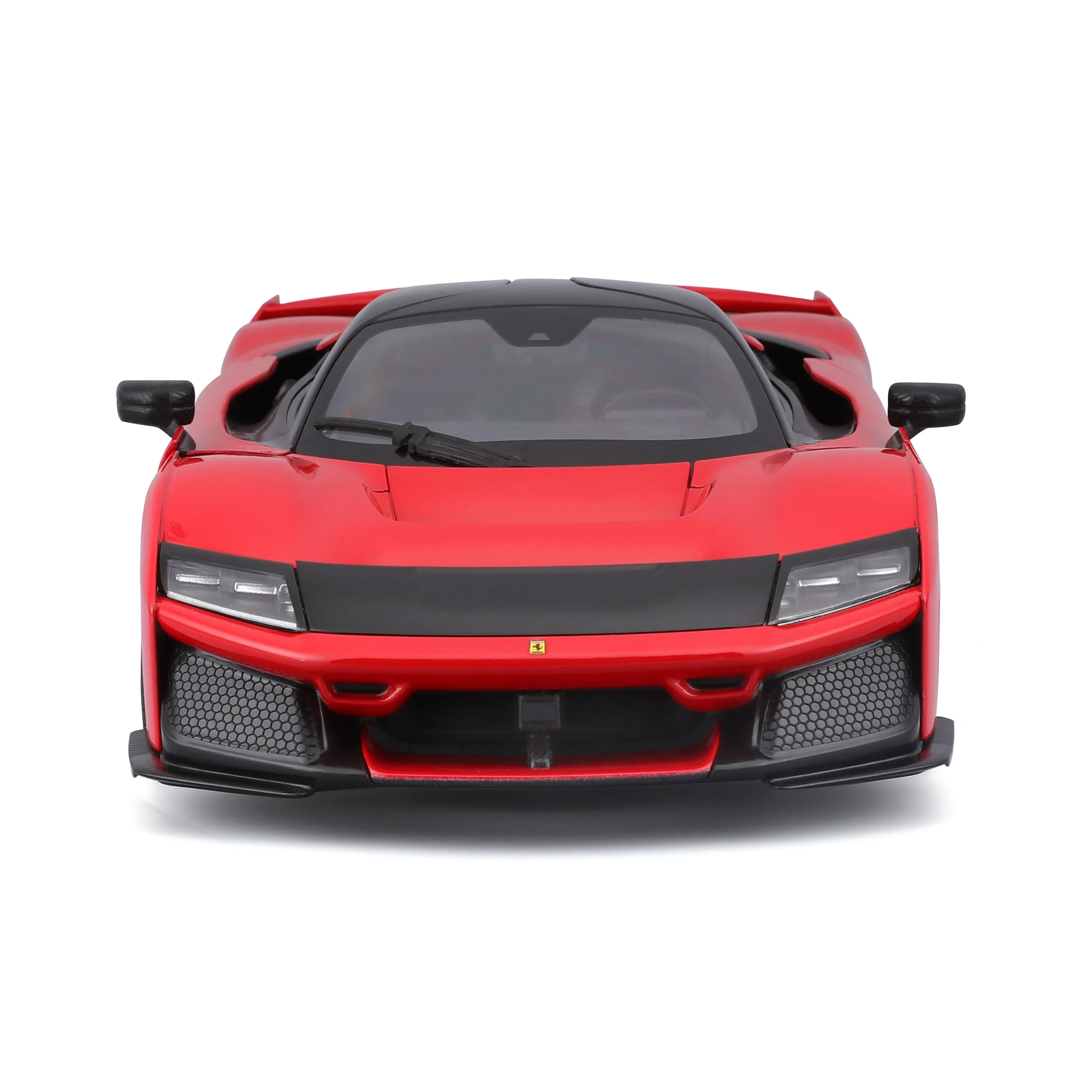 Bburago 1:18 The Latest Ferrari F80 Yellow、Red Racing Car Alloy Car Models, Toys, Gifts, Racing Cars Open the Window Version