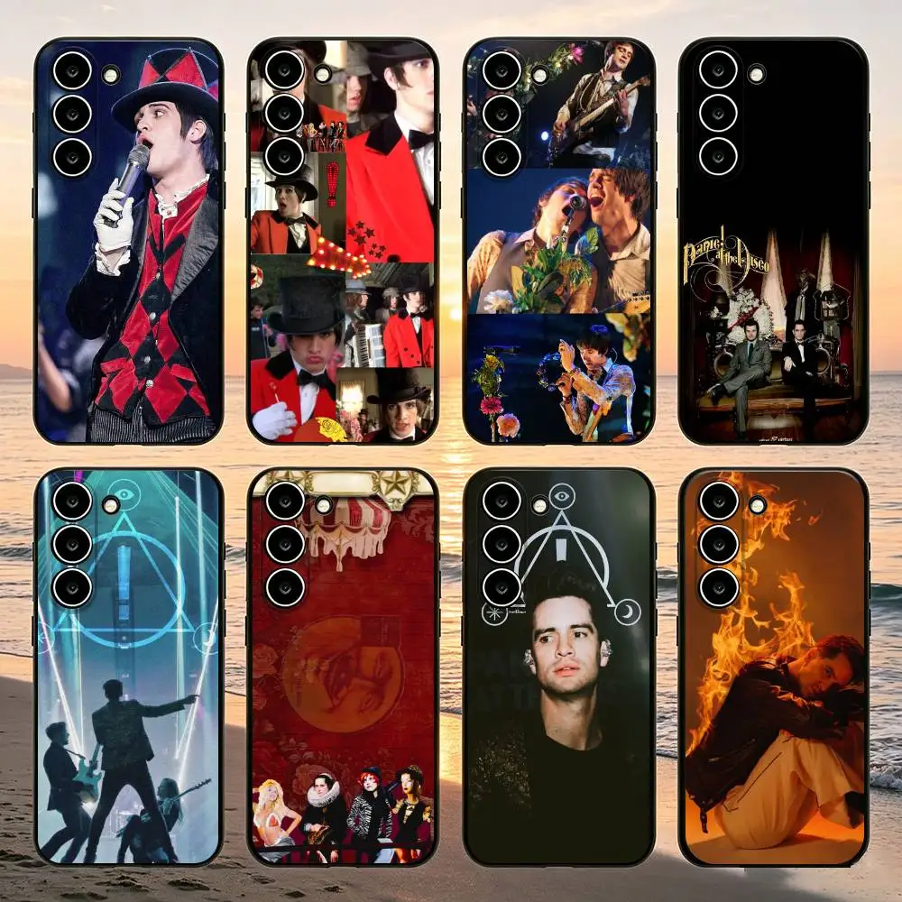 Band P-PaNic! At the DisCo Phone Case For Samsung Galaxy A52 A42 A32 A22 A12 A02S A72 A73 A51 A41 A31 A21S A71 A30S Black Cover